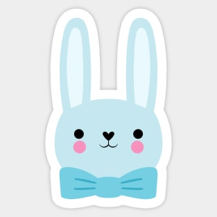 Blue Bunny Sticker